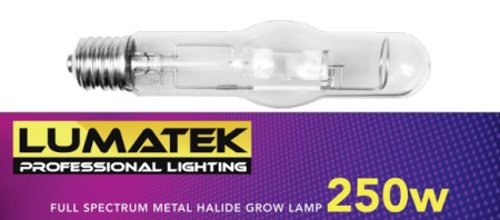Lumatek 250W Metal Halide Full Spectrum Grow Lamp