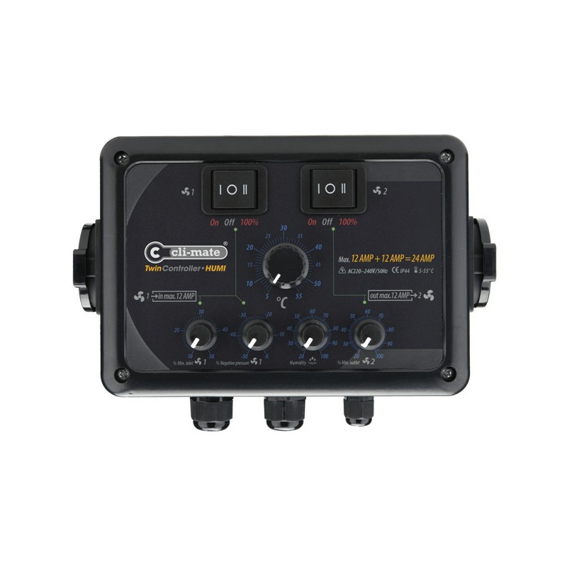 Twin Controller HUMI 12+12amp - котролер на температура и влажност